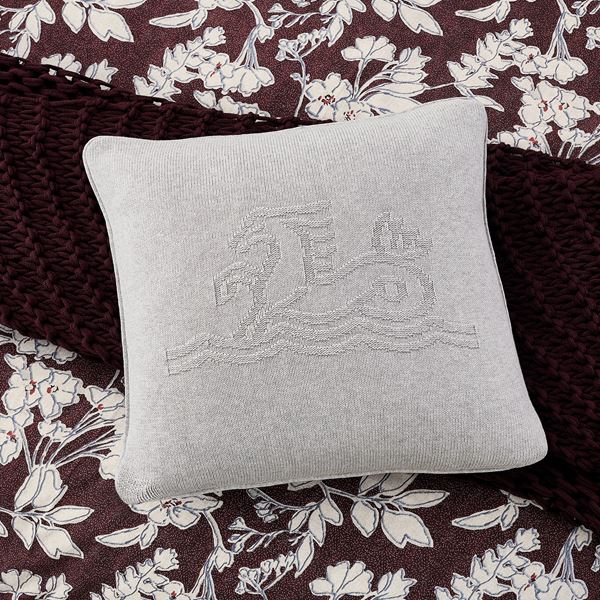 Signature Knit Cushion - Silver